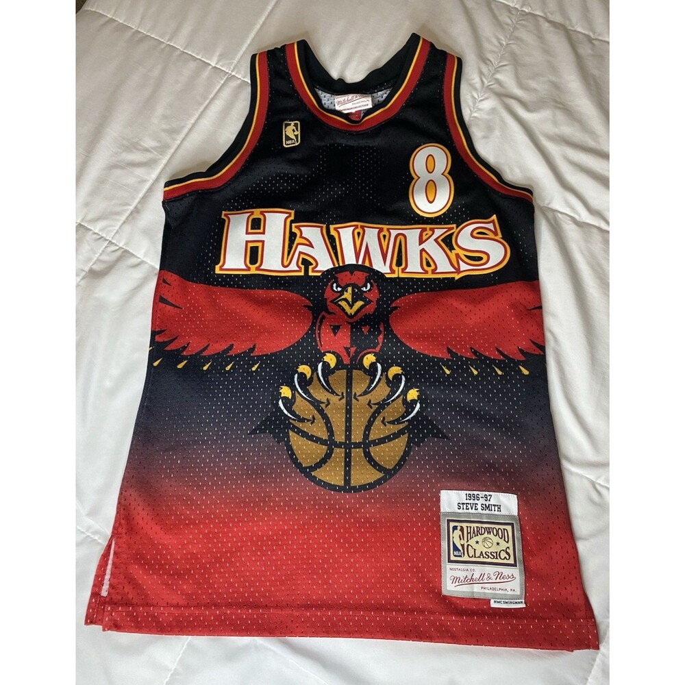 Mitchell & Ness Steve Smith #8 Atlanta Hawks 1996-97 Swingman Jersey S